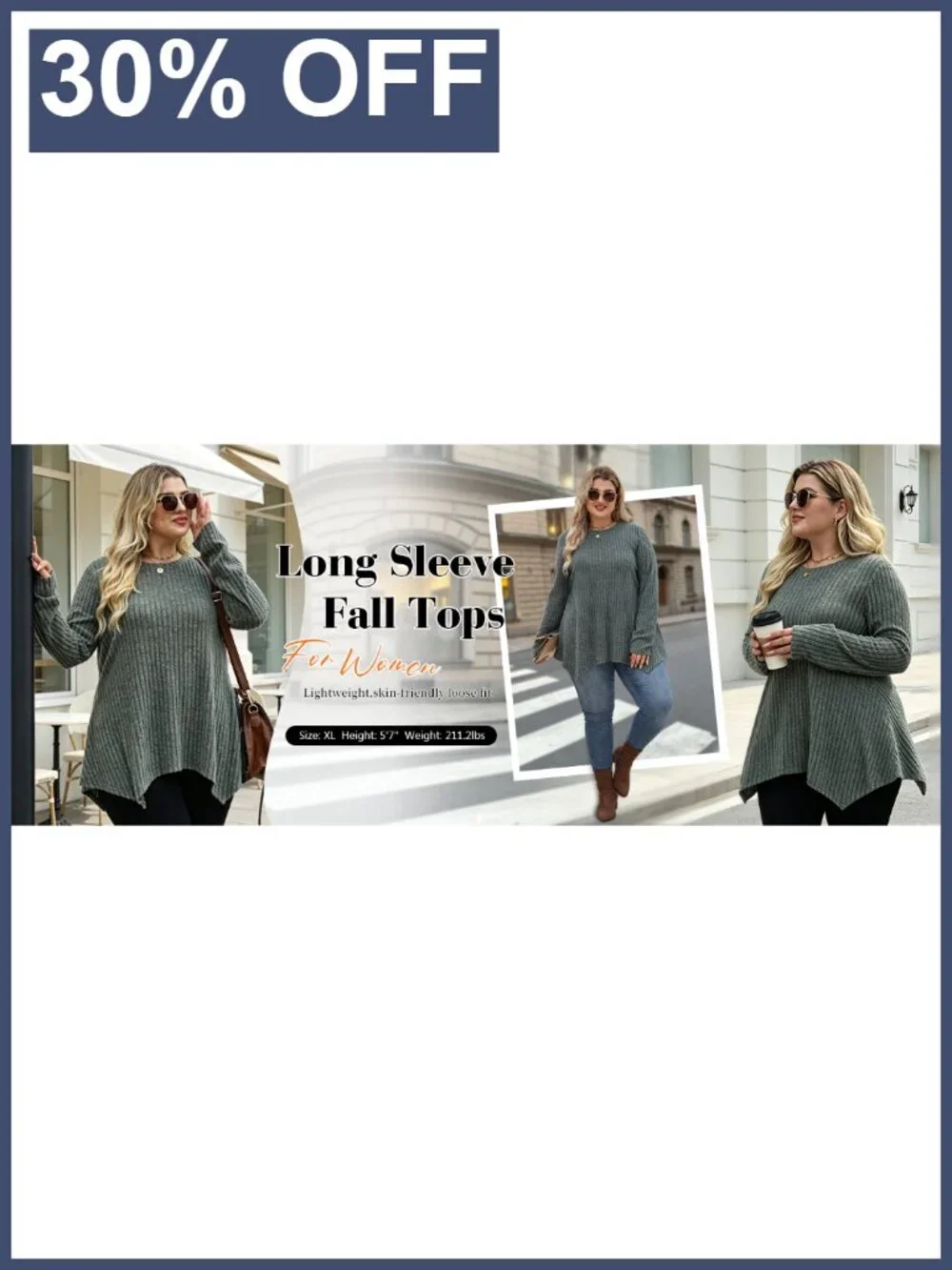 Women's Long Sleeve Tunic Top Loose Fit Asymmetrical Hem Fall Winter